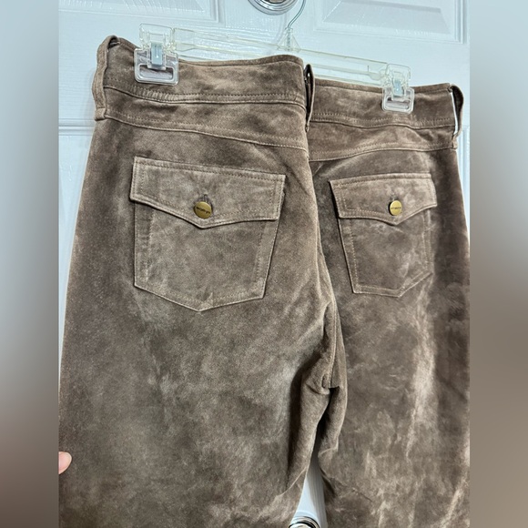 Womyn GORGEOUS 100% Leather, Brown Suede pants, in Excellent condition , Size 10 - Picture 7 of 16